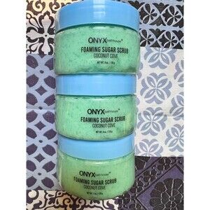 ONYX bathhouse FOAMING SUGAR SCRUB "COCONUT COVE" NEW & SEALED